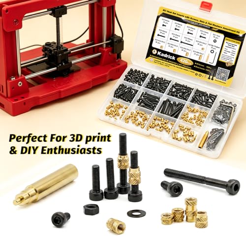 Image of KADRICK 420PCS M3 Heat Set Inserts & M3 Screw Kit for 3D Printing