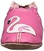Robeez Girls' Soft Soles with Bow Back, Pink The Flamingo 6-12 Months M US Infant