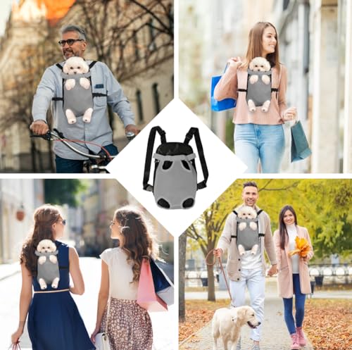Sac à dos de transport pour chat et chien de taille moyenne gris XL