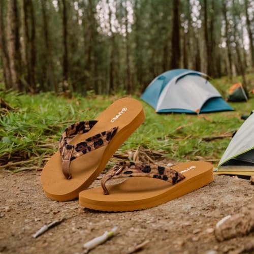 Ampeo Women's Arch Support Flip Flops Comfortable Casual Summer Beach Thong Sandals