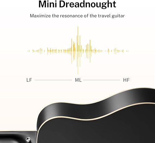 Miniatura 2 de Donner- Paquete de guitarra acústica Dreadnought de 36, kit de guitarra para principiantes tamaño 34