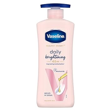 Vaseline Daily Brightening Body Lotion For Healthy & Glowing Skin with Niacinamide 400ml