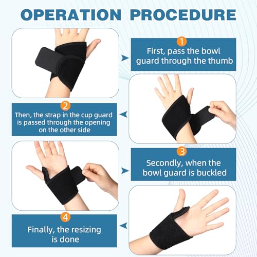 Geiserailie Kids' Wrist Brace - Adjustable Support for Carpal Tunnel and Sports Sleep (2 Pcs, Black)