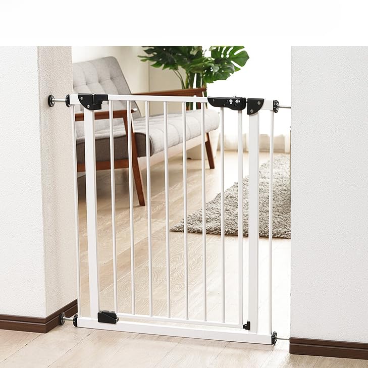 Amazon.co.jp: ペットゲート 犬用 猫用 ペット用 脱走防止 自動ロック
