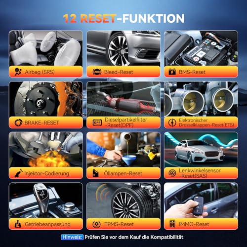 ThinkScan 662 OBD2 Diagnostic Tool with 4 System Diagnostics (ECM/TCM/SRS/ABS) and 12 Reset Function