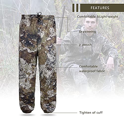 Eamber Camo Hunting Fishing Cloth Sun Protection Hoodie Waterproof Turkey Jacket Pants Suits #TOP3