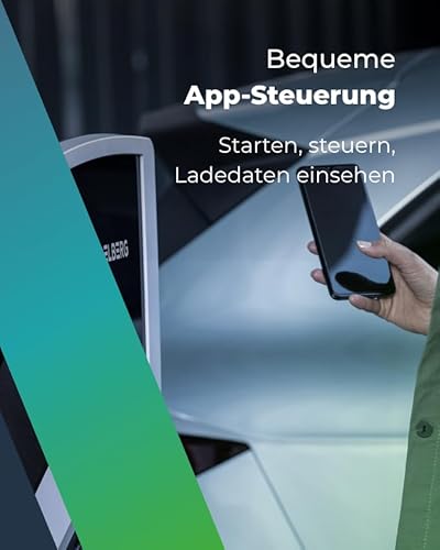 HEIDELBERG Amperfied Wallbox mit App-Steuerung, RFID-Karten und 5 m Ladekabel. 11 kW Ladeleistung. Optional 5 Jahre Garantie. Smarte Ladestation Connect.Home für Elektrofahrzeuge