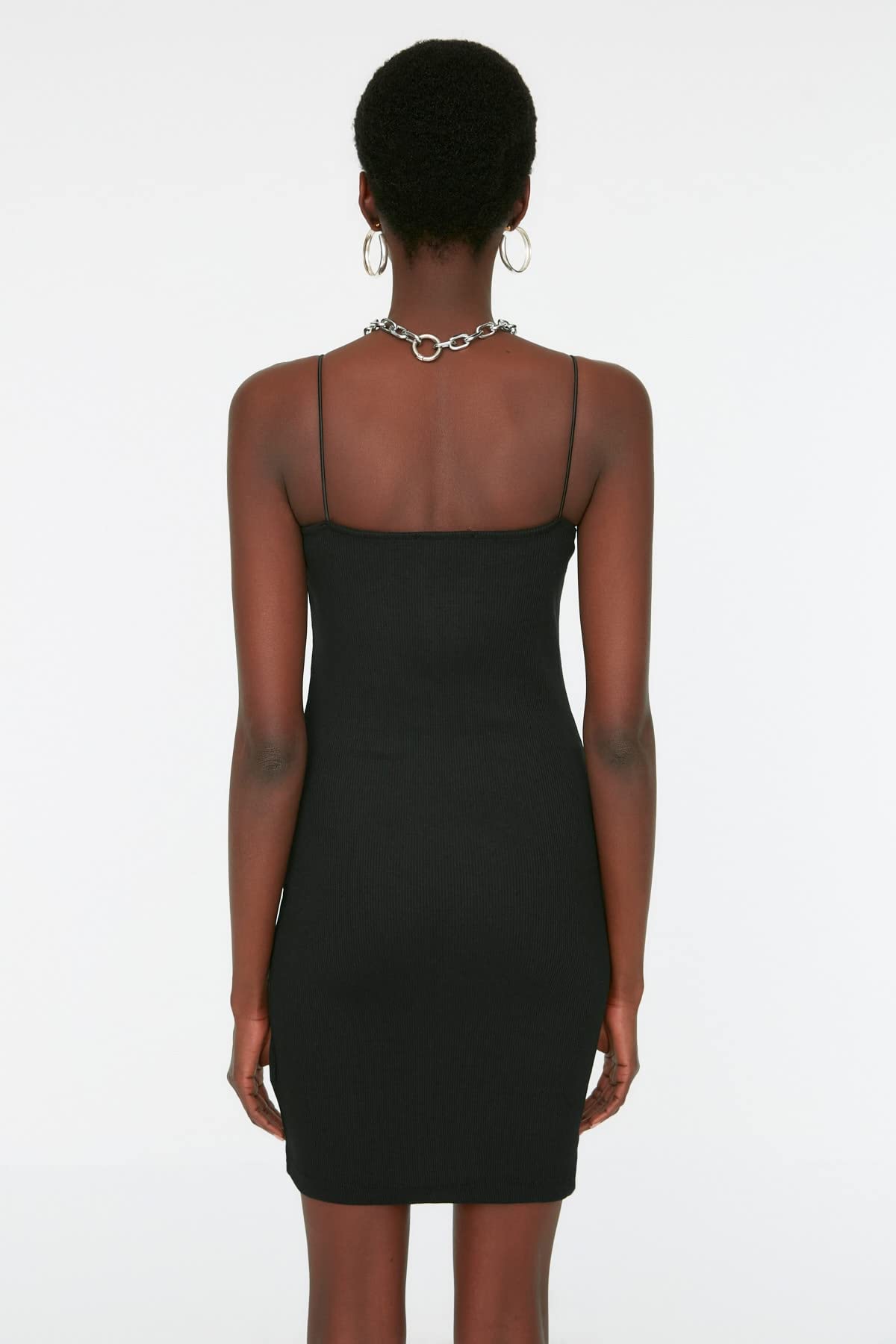 Trendyol Sukienka Kobiety Border Bodycon Mini Sukienka Z Dzianiny