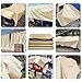 DMCHENGMA Beige Tarp Waterproof 4x5m/4x6m/5x5m/5x6m Canvas Tarp Cover, with Reinforced Grommets and Edges Multi Purpose Tear UV and Temperature Resistant Outdoor Tarpaulin(3.9ftx5.9ft)