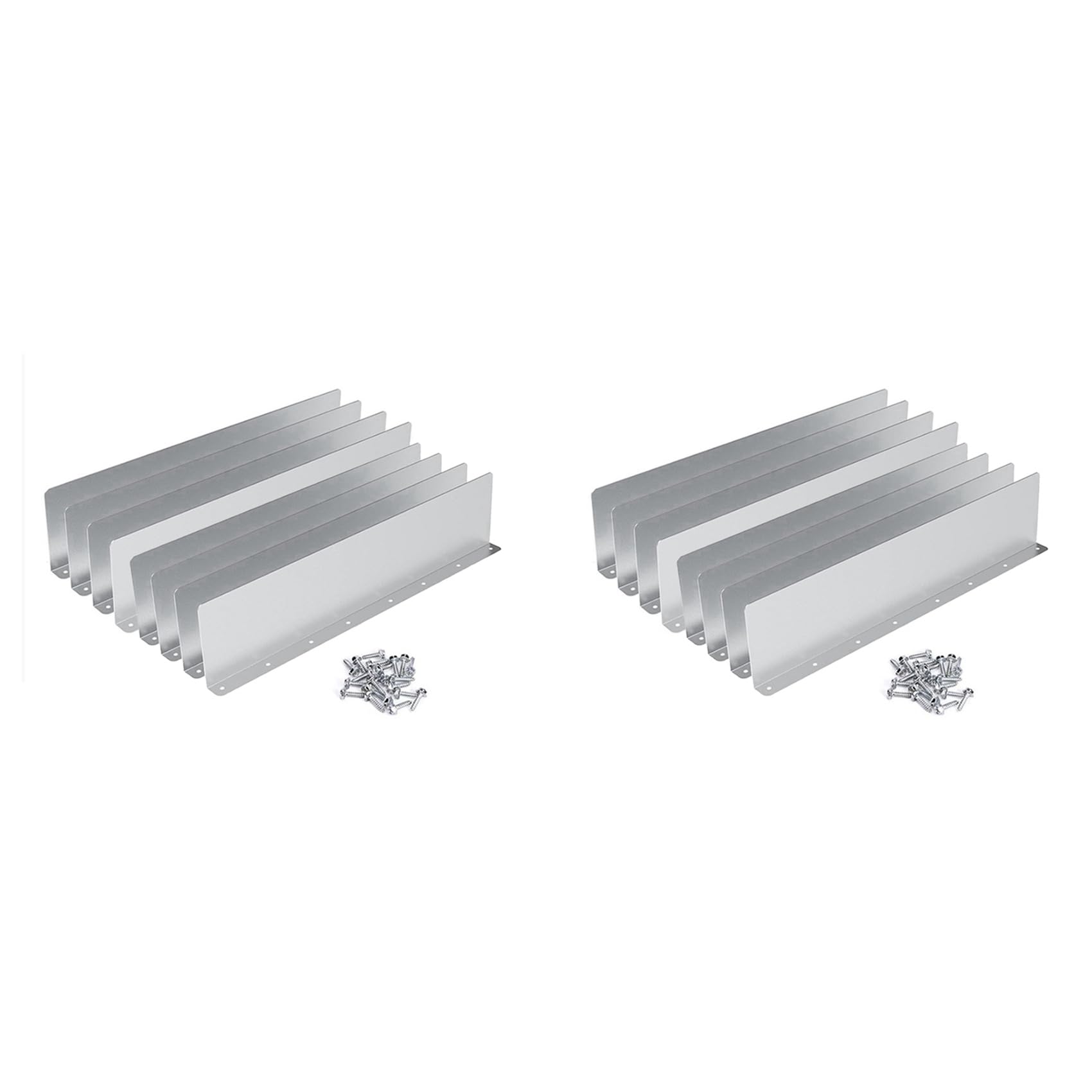 Jnchdghwa Silver 16Pcs Rain Gutter Gutter Splash Guards For House Roof Corner Diverter Roof Rain Diverter Gutter Splash Guards