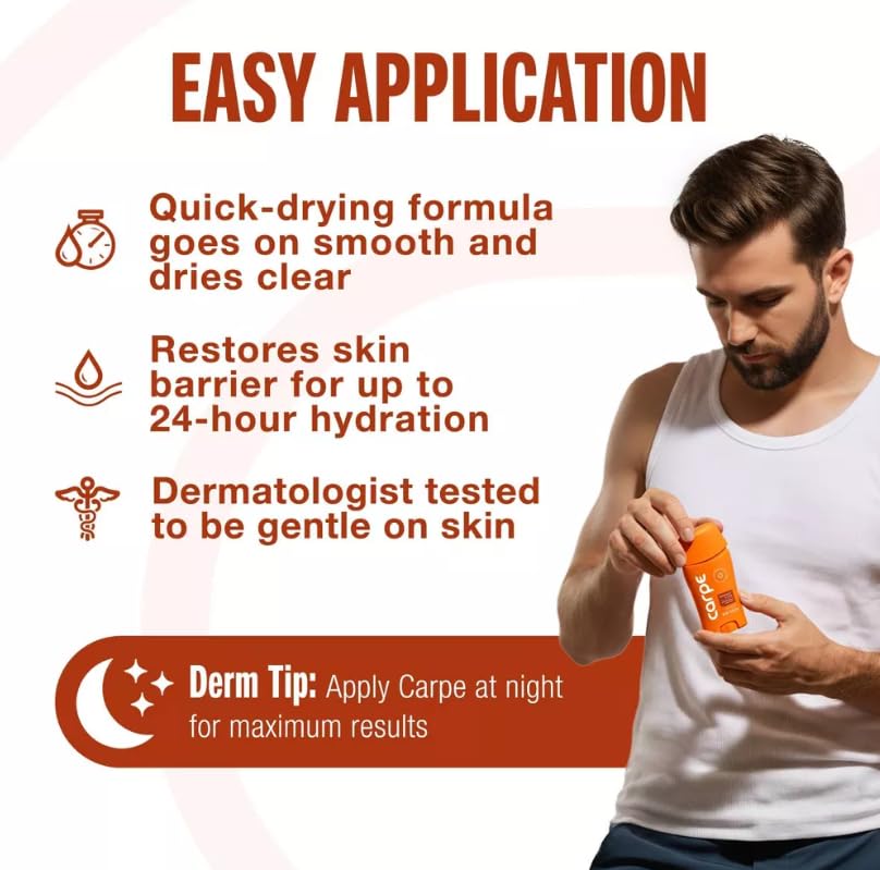 Carpe Men's 100HR Sweat & Odor Control Antiperspirant Deodorant - Bergamot&Oud - 1.76oz: Paraben-Free, Phthalate-Free, Vegan, Cream Form