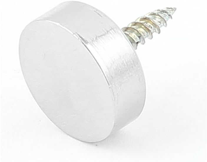 Decoration Wardrobes Quality Parts 19mm Dia Round Cap Screw Mirror Nails Silver Tone Model:58as376qo471