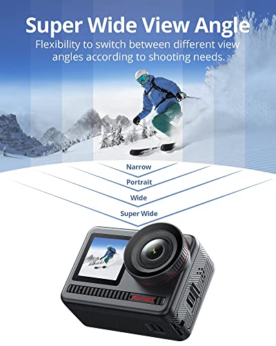 Image of AKASO Brave 8 4K60FPS Action Camera, 48MP Photo Touch Screen Waterproof Super Wide Angle 16x Slo-mo SuperSmooth Stabilization Underwater Camera with Remote Control Helmet Accessories (Brave 8)