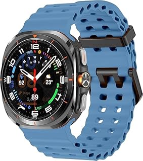 Fekra Ocean Band Compatible for Samsung Galaxy Watch Ultra Bands 47mm (2024),Sport Breathable Soft Silicone Strap for Galaxy Watch 7 Ultra 47MM Men Women