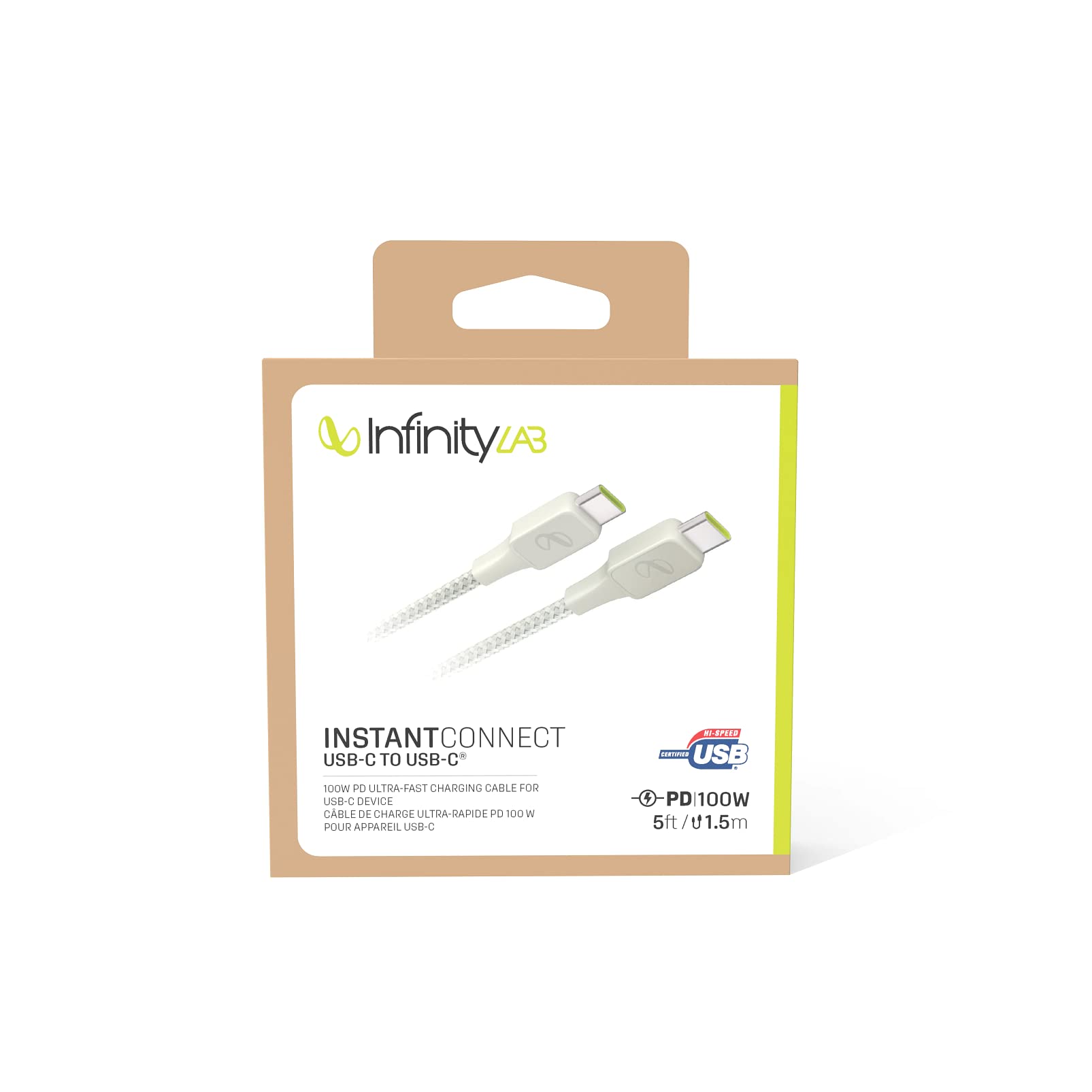 Infinitylab by Harman - InstantConnect Kablo USB-C USB-C,Beyaz,1.5m