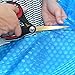 Spa Depot Thermo-Float 16-mil 8ft x 8ft Hot Tub Bubble Cover Floating Spa Blanket - trimmable Heavy-Duty Insulating Solar Heating
