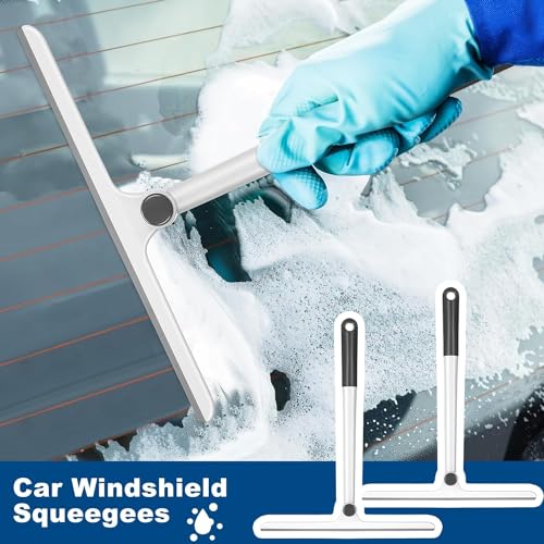 Image of RECLUSE 360 Rotatable Wiper - Cleaning Glass Wiper Window Cleaner, Shower Squeegee for Glass Doors, Rubber Window Squeegee, Small Squeegee for Shower Glass Door, Shower Glass Cleaner
