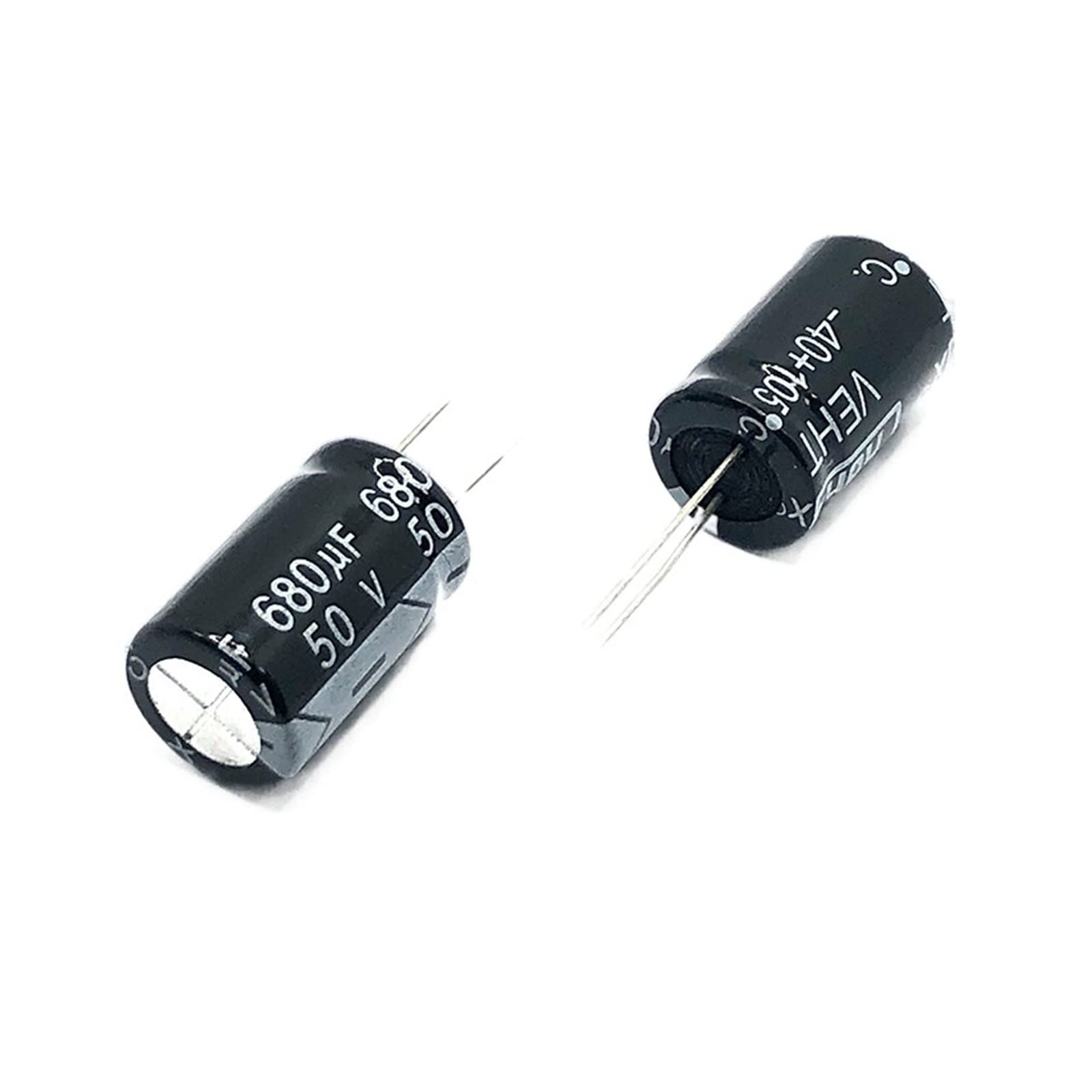 Condensateur électrolytique aluminium 680uf 50v 13x20mm pour remplacement et réparation PCB