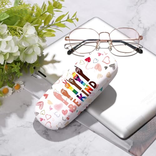 Image of Glasses Case Hard Shell,Portable Protective Eyeglasses Case, Eyeglass Holder Box with Cleaning Cloth,for Women Men