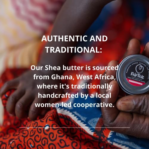 Fairtale Ghana Raw African Shea Butter 16 Oz / 450 Gr. Wild Harvested, Ethically Sourced, 100% Natural, Unrefined, Plant Based, Vegan, Ivory #TOP2