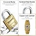 Antique-Style Copper Padlock with 3 Keys - 50mm Heavy Duty Security Lock, Vintage Design, Durable & Corrosion-Resistant for Home, Luggage, Storage