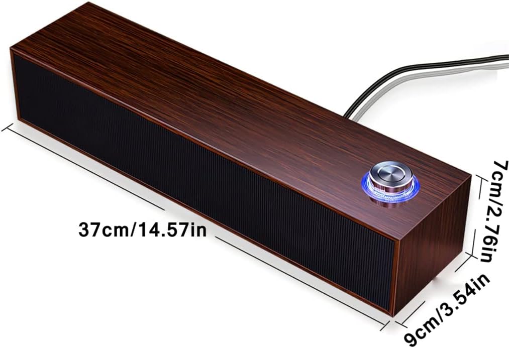Speaker Provide Stereo Surround Soundbar Sound Bar 5.0 Wired PC Computer