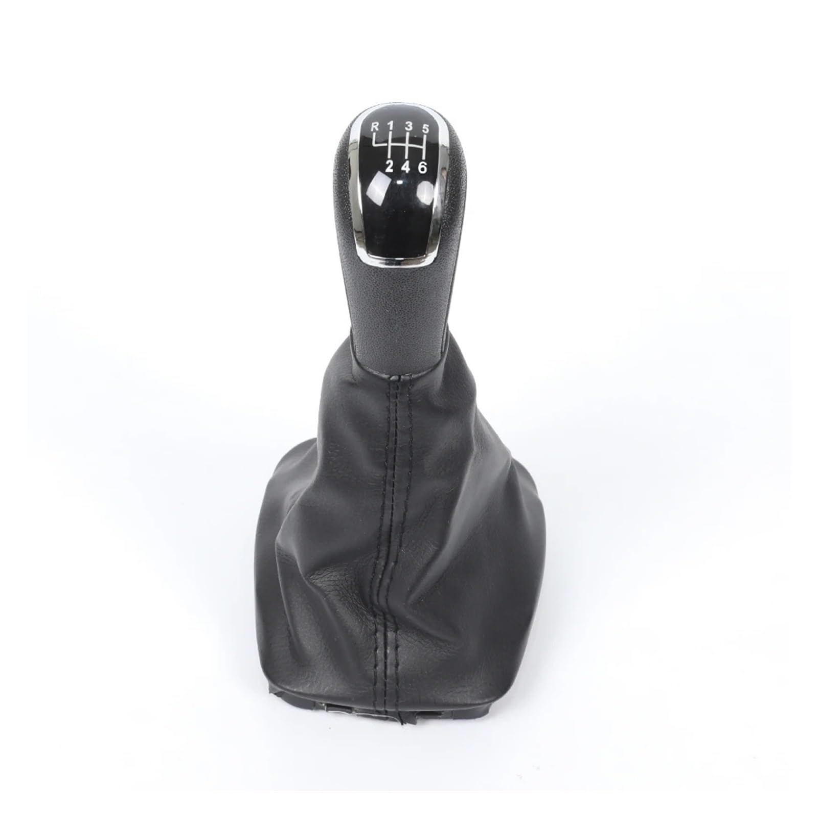 SAUANMNKTP Gearshift Knob for Skoda for Fabia MK1 2000-2008 5 6 Speed Gear Shift Knob Lever(Black 6 Speed)