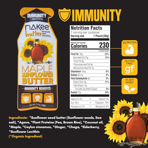 Nakee Butter Immunity Maple Sunflower 12 Pack miniatura 2