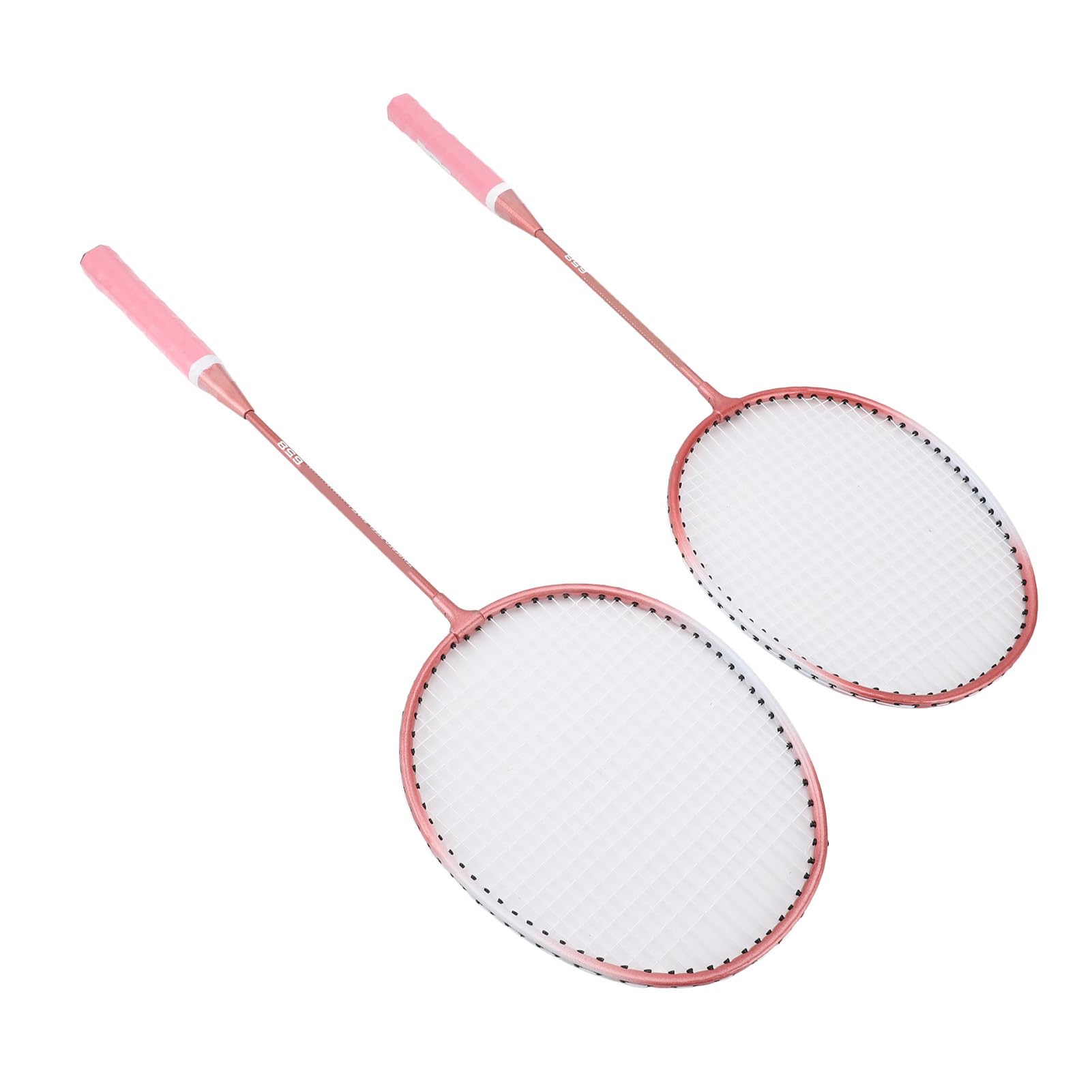 Set da Badminton Racchette Premium in Lega di Ferro con 3 Volani per il Divertimento in Famiglia di Tutte le età (PINK)