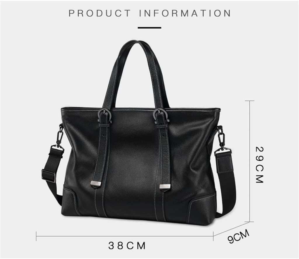 Business Leather Clutch Casual Briefcase Men Shoulder Crossbody Handbag