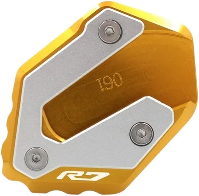 motorcycle Foot Plate Pad YZF R7 Side Stand Extension Plate For Y&AMAHA YZFR7 2021 2022 2023 YZF-R7 Motorcycle Kickstand Enlarger Support Foot Pad Extender