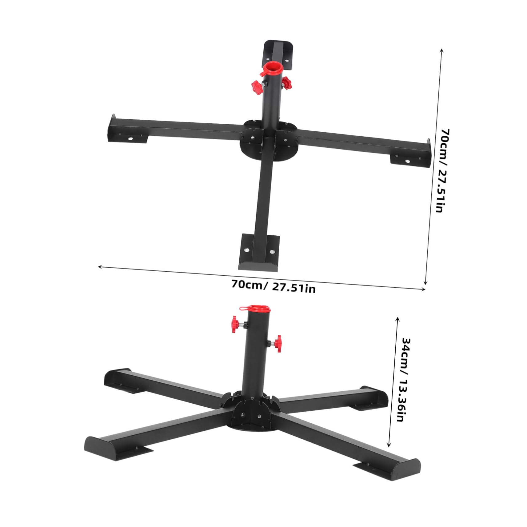 Cabilock Base de Árbol de Navidad Negra de Acero Inoxidable Diseño Plegable