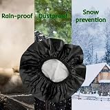 Regenhülle für Regenüberzug Rahrradkorb Fahrradtasche Gepäckträger 35L Wasserdichte Schwarz, Robuste Schutzhülle in Schwarz, Ideal für den Schutz Ihrer Fahrradtasche vor Regen, Schlamm und Staub