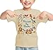Book Shirts for Boys Girls Kids Toddler Reading T Shirts Short Sleeve Cute Children's Books Tee Funny Cartoon Image Tops Beige