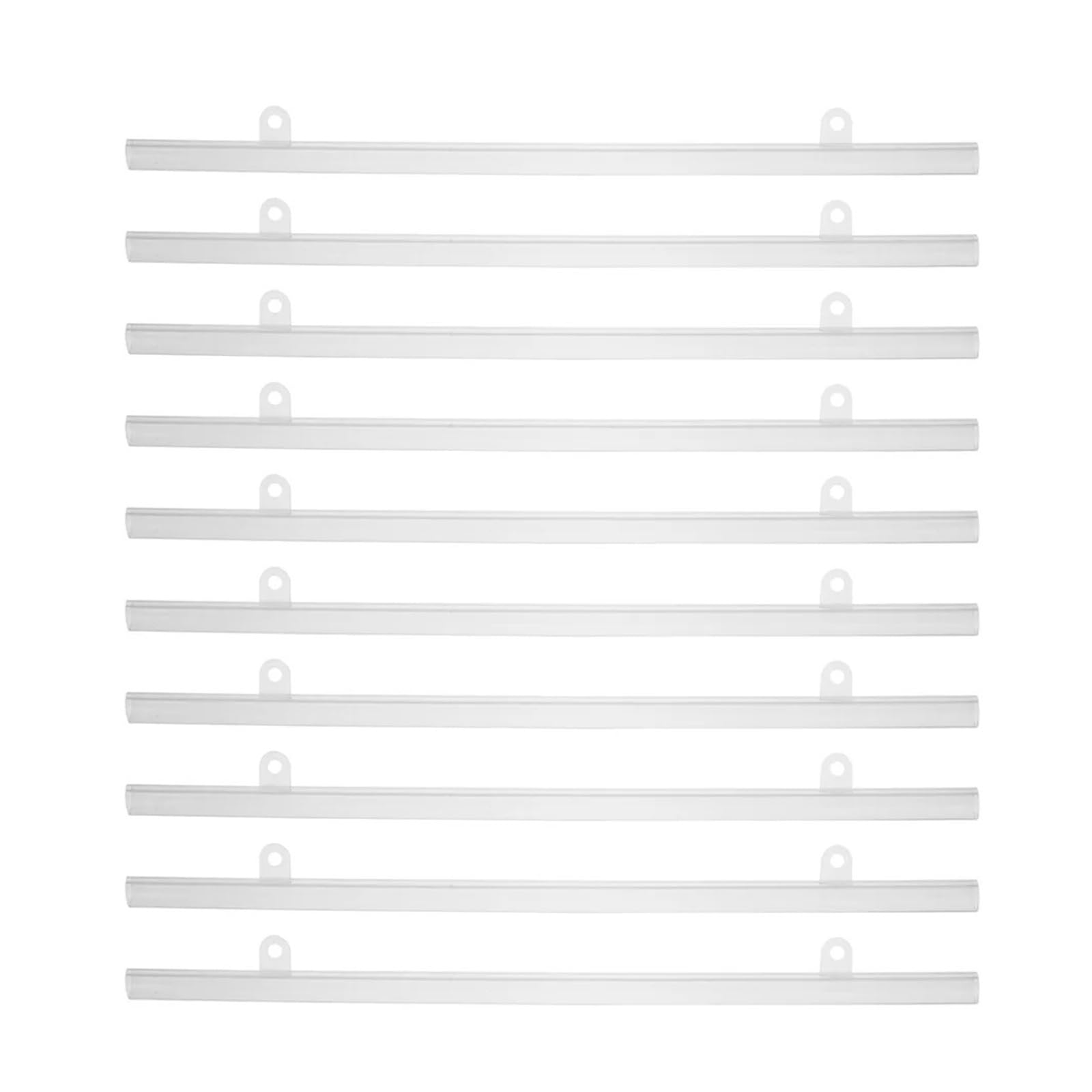 PVC Poster Hanger Rails 10pcs PVC Poster Hanging Rods Plastic Display Rail for Artwork Scroll Frames Commercial Advertising Sign Support Lightweight