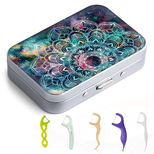 Image of Dental Floss Portable Case, Easy to Store Floss Picks of Various Sizes, Portable Dental Floss Dispenser is Perfect for Travelling, Hotels, Dinners, Appointments.Mandara