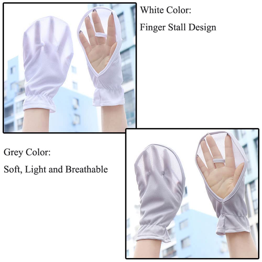 YehVeh Sonnenschutz-Handschuhe 2er Pack - Fingerlos & Atmungsaktiv Für Outdoor-Aktivitäten
