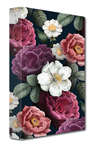 Nourish Display File - 40 Pockets- Roses On Black