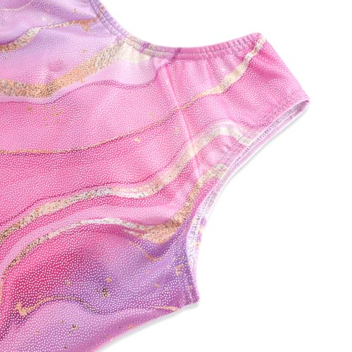 Image of HOZIY Gymnastics Leotards for Girls Unicorn Aurora Rainbow Mermaid Dinosaur Cupcake Sparkle Biketard Toddlers Kids Children