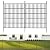 10 Panels No Dig Decorative Outdoor Garden Fence for Yard, 32 in(H) X 23.6 ft(L) Animal Barrier Fencing Rustproof Metal Wire Panel Border for Dog, Rabbits, and Patio Temporary Ground Stakes