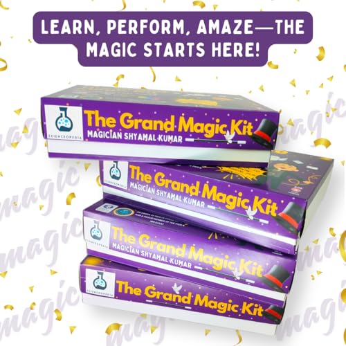 Image of The Grand Magic KIT-Best Magic Box for Kids 4+|100+ Tricks & Illusions|Fun & Educational Toys for Young Magicians|Easy-to-Learn Magic Set|Ultimate Gift for Birthday Parties,Multi Colour