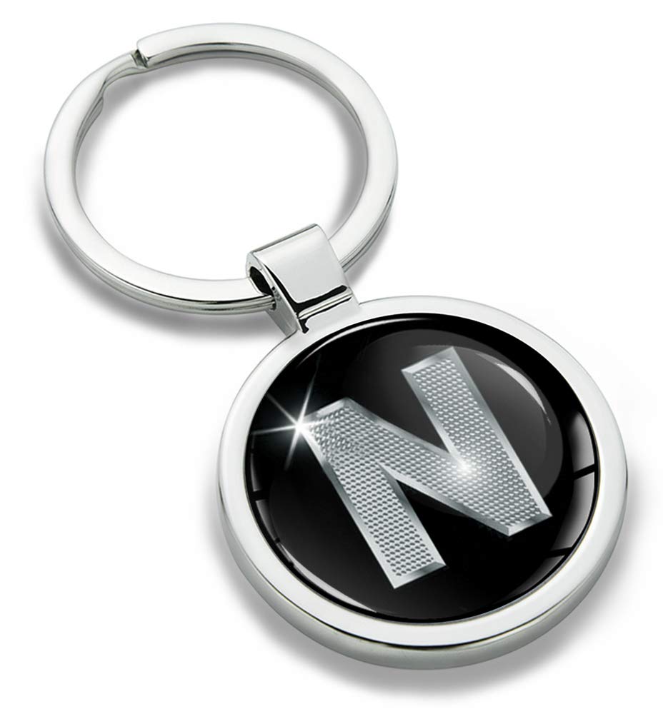 Biomar Labs Metal Keyring with 3D Domed Sticker Key Chain Men Women KK