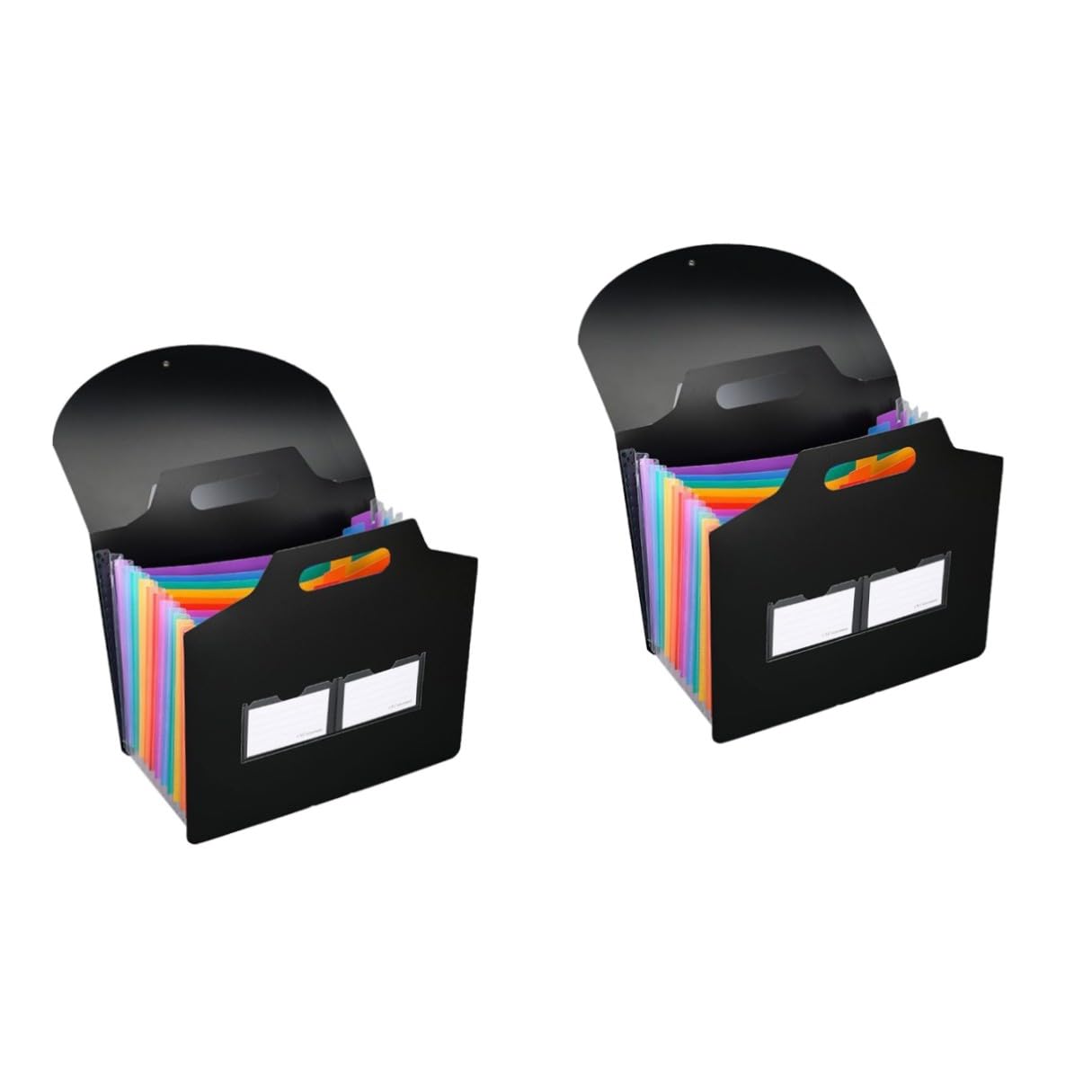 jojofuny 2 Pezzi Organizer Documenti con Scomparti Portadocumenti Portatile e Leggero con in Custodia Pratica per Ufficio e Casa per Ricevute Fatture e Contratti Design