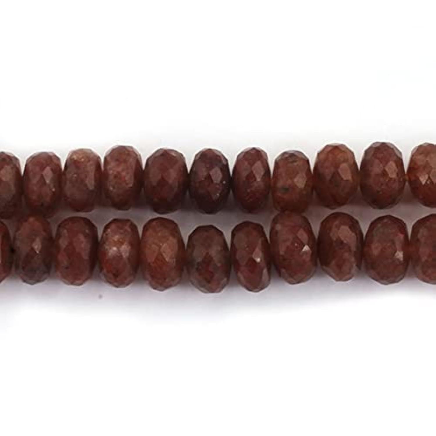 Rondelles de rutile rouge LKBEADS SB1903 perles facettées de 10mm pour fil