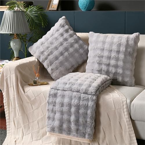 Surwin Solide Farbe Flanell Kissen und Decke 2 In 1 Reisen, Reversibel Auto Kissen Decke/Kissen Decke Flugzeug/Verwandlungskissen Decke, Steppdecke Zierkissen Wohndecke (105x150cm,Grau) Surwin Solide Farbe Flanell Kissen und Decke 2 In 1 Reisen, Reversibel Auto Kissen Decke/Kissen Decke Flugzeug/Verwandlungskissen Decke, Steppdecke Zierkissen Wohndecke (105x150cm,Grau)