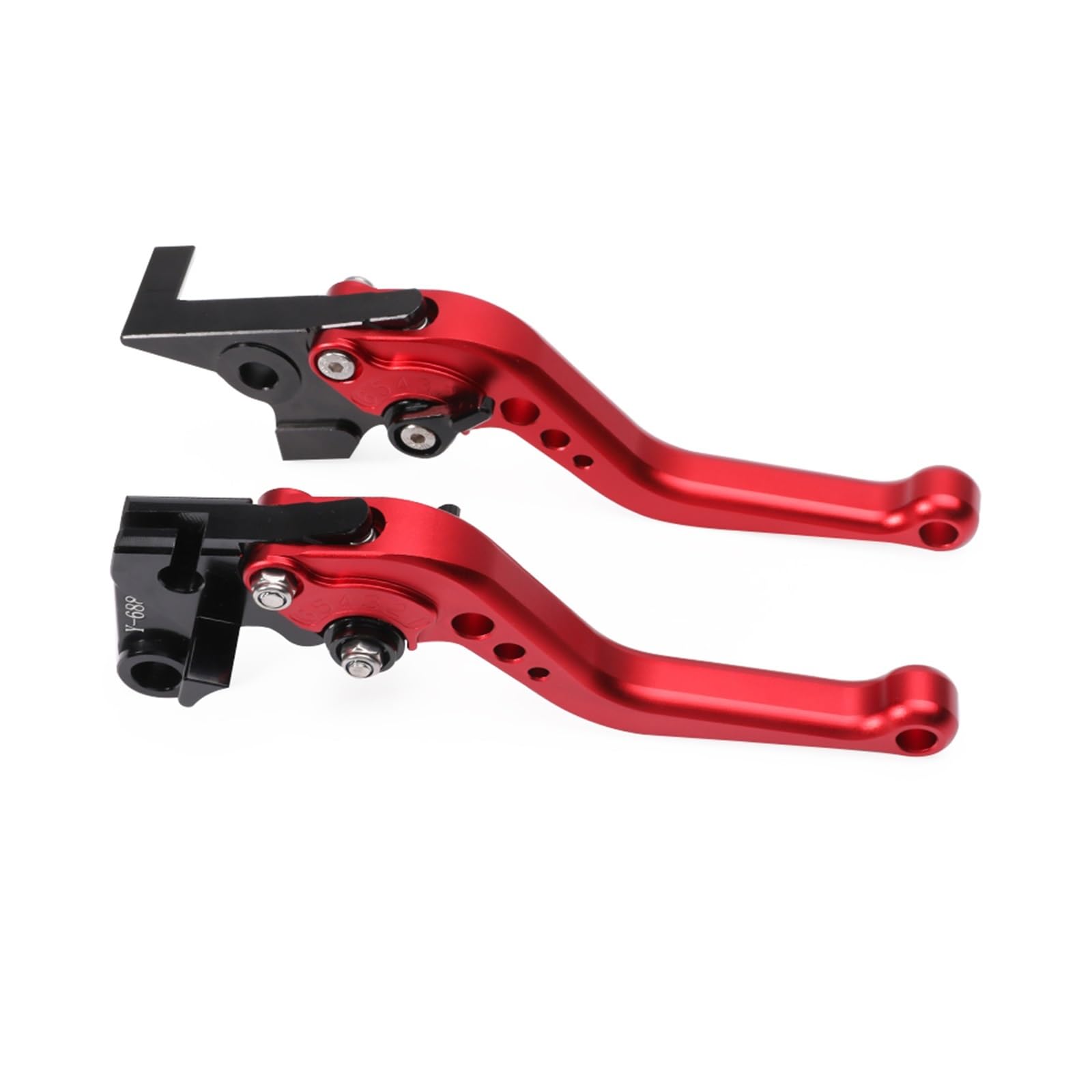 TINGYUS Motorbike Brake Lever for BMW for F800GS/For ADV F800R F650GS F700GS Motorcycle Adjustable Handles Short Brake Clutch Lever(Red)