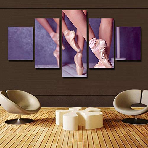 Impression sur toile intissée 5 pièces danse pour grand mur