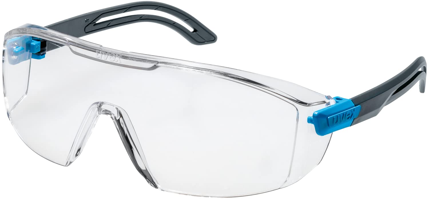 Uvex Transparent/Anthracite Blue I-Lite Safety Glasses For Work And Laboratory