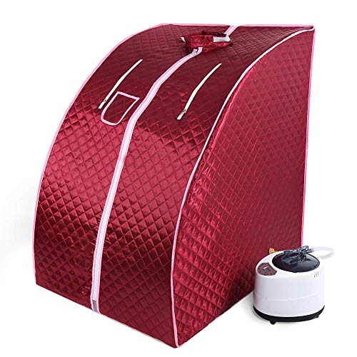 HUOLE Cabina Sauna pieghevole con telecomando, 1,8L, 9 opzioni timer, 98x80x70 cm