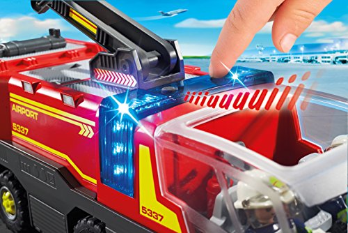 Playmobil Airport Fire Engine With Lights & Sound Building Set #TOP2